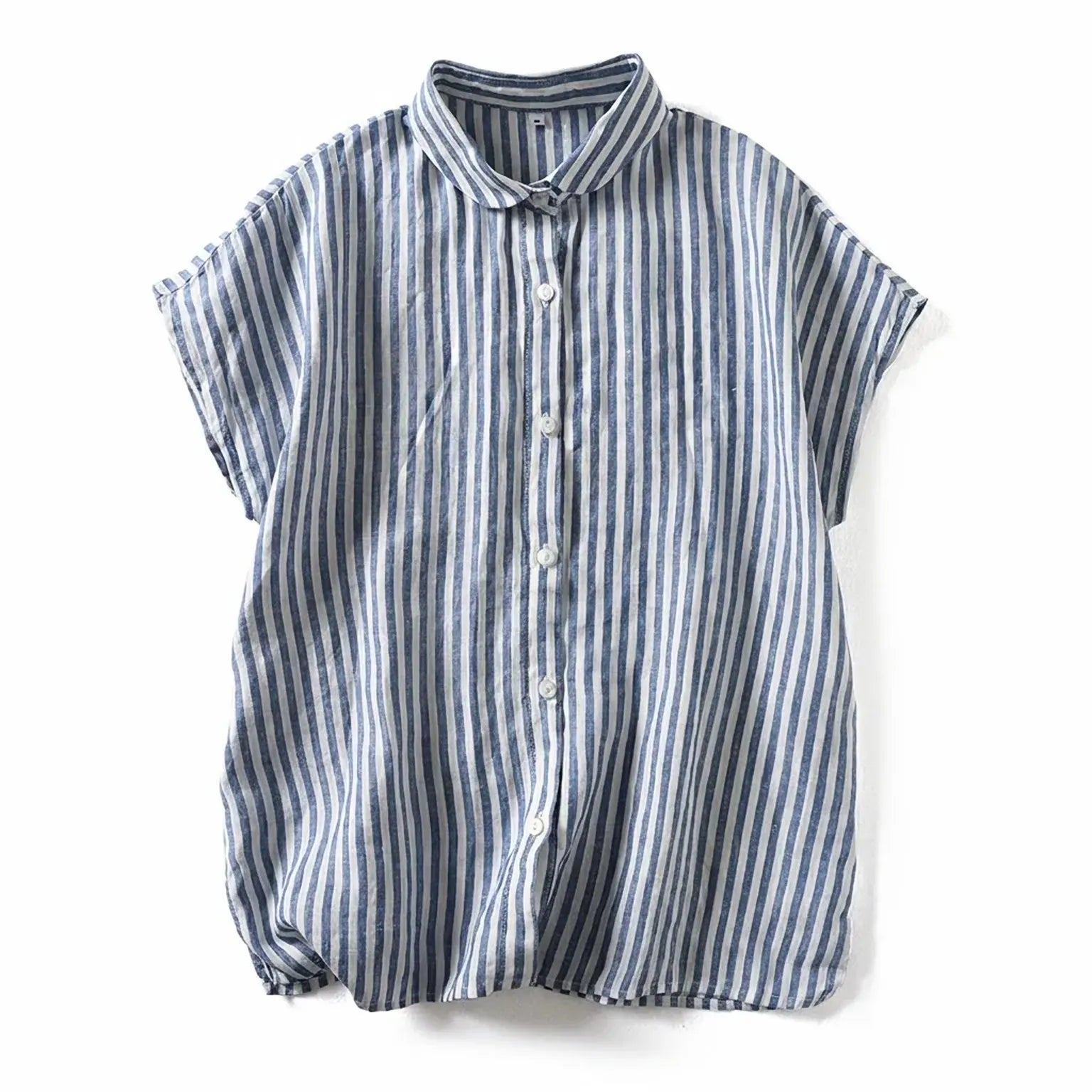 朝の涼しい風とラムネの瓶、ショートスリーブシャツ