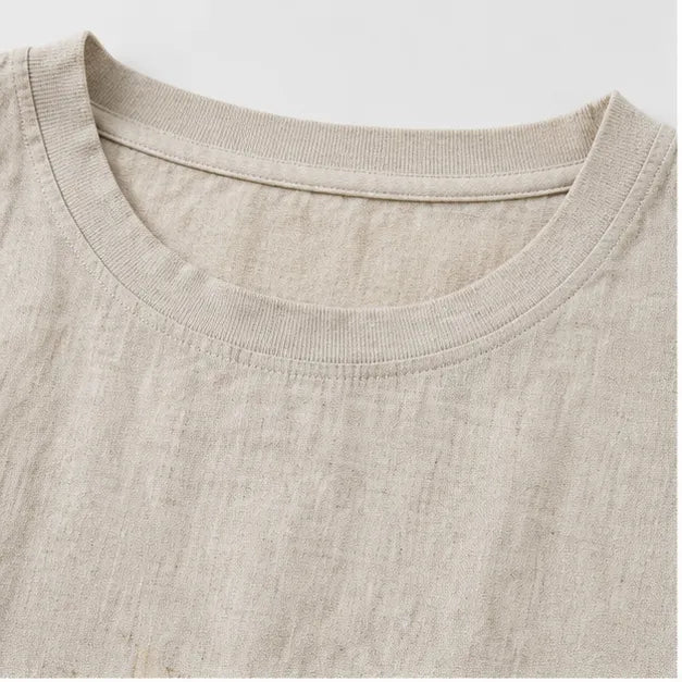 夏の思い出をスケッチした、アンティーク風半袖Tシャツ