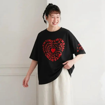 S-3XL プリント アルファベット ラウンドネック 着心地抜群 ゆったり デイリーコーデ ファッション Tシャツ