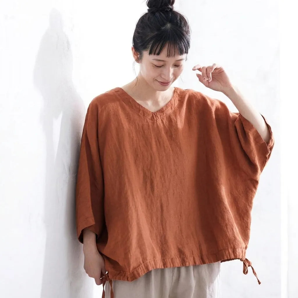 夏のスキマが、サマになるドロストTシャツ
