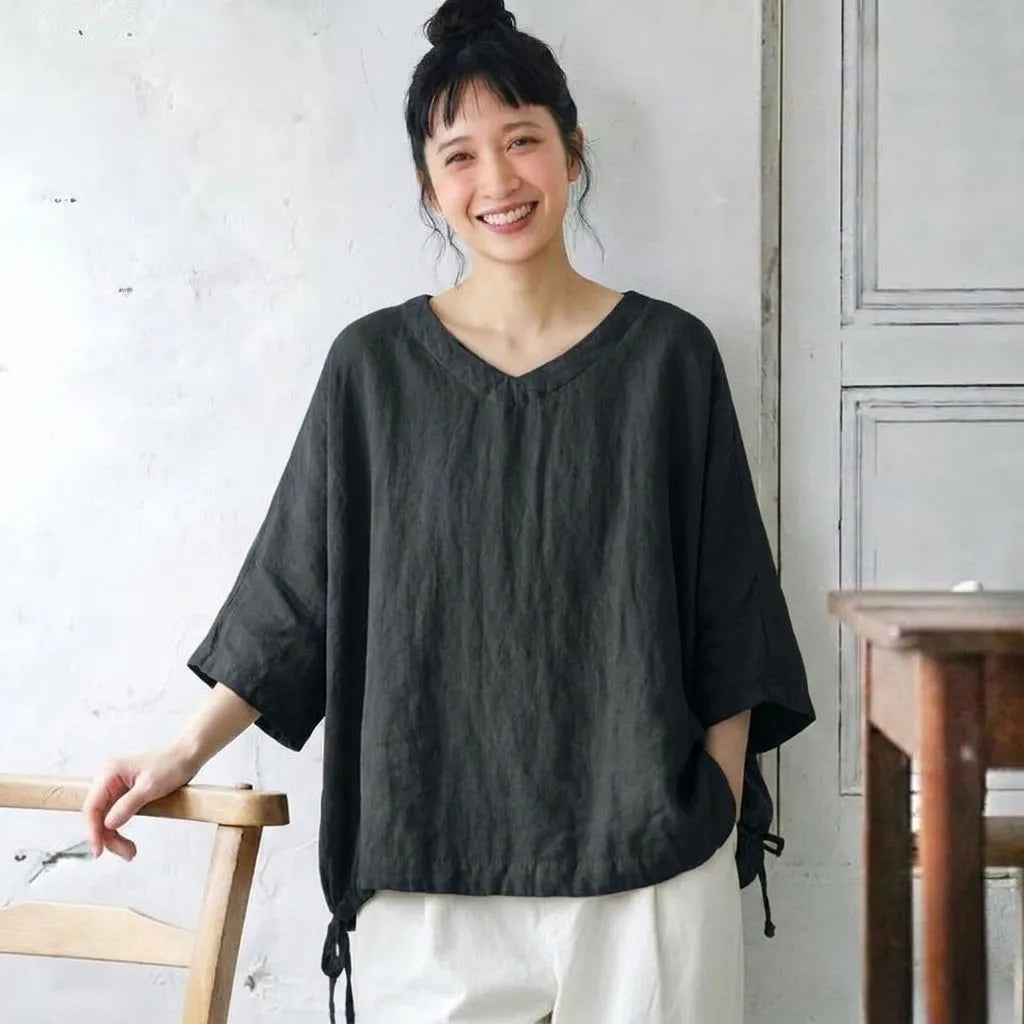 夏のスキマが、サマになるドロストTシャツ