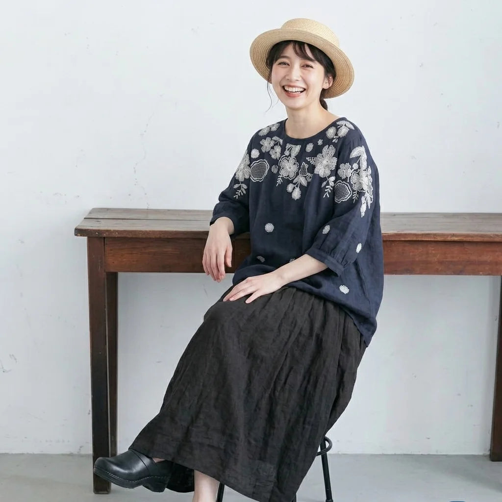 それどこの？」って聞かれる、まいにちの刺繍Tシャツ