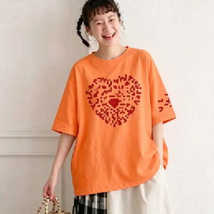 S-3XL プリント アルファベット ラウンドネック 着心地抜群 ゆったり デイリーコーデ ファッション Tシャツ