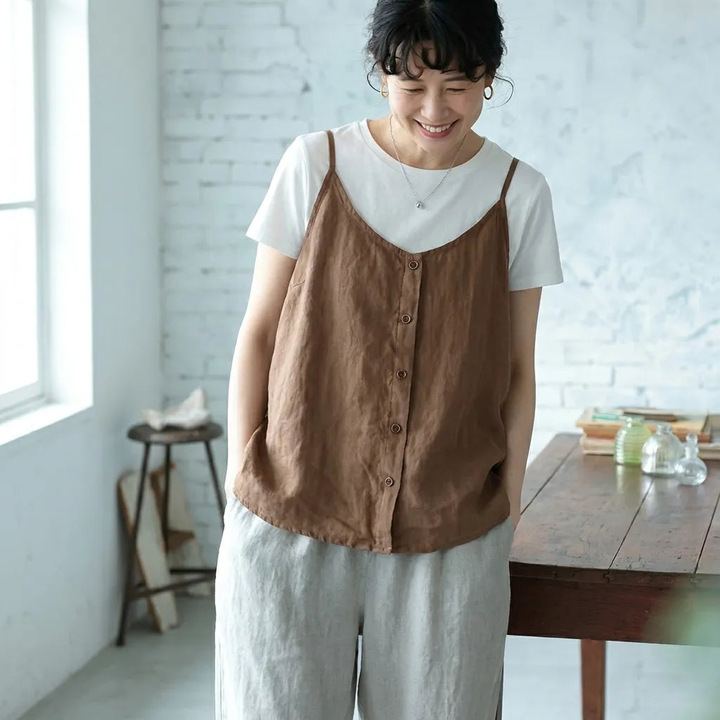 M~3XL コットン 体型をカバー 平日 週末 接触冷感 コーディネート自在 キャミソール