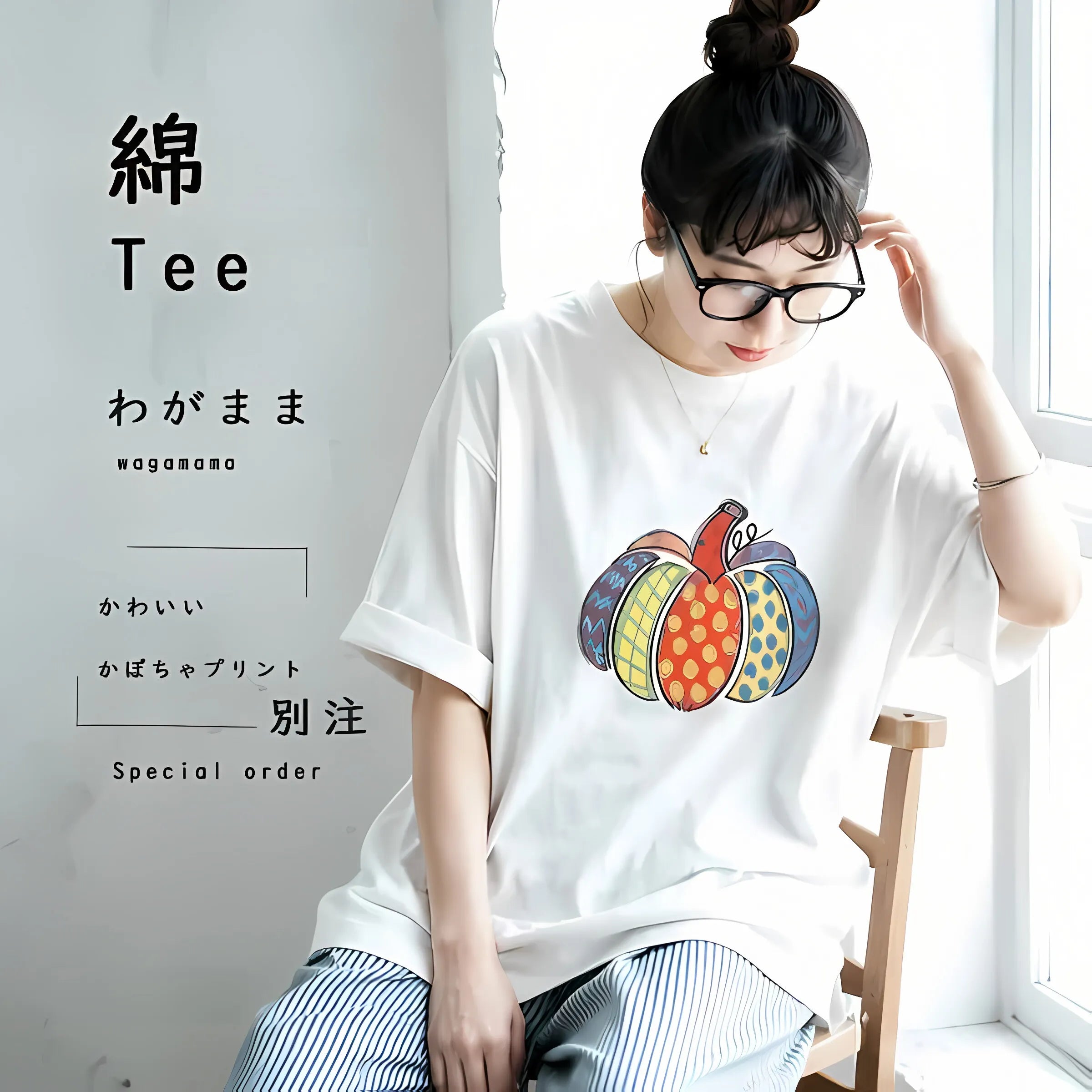 M-3XL ラウンドネック 半袖 プリント カートゥーン ノーマルスリーブ カジュアル Tシャツ