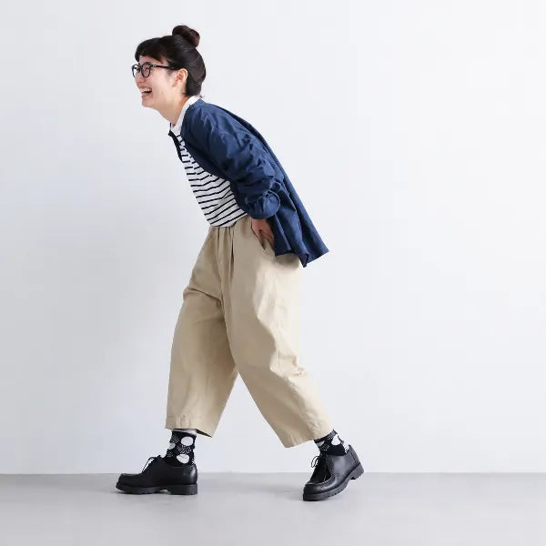 M-5L ちょうど良い丈 8 分丈 ポケット付き お散歩に カジュアルパンツ