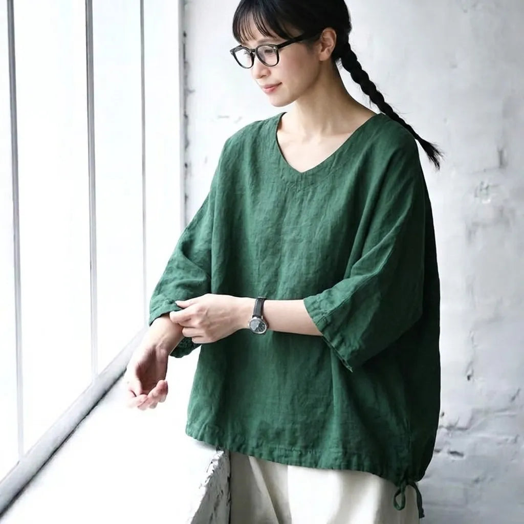 夏のスキマが、サマになるドロストTシャツ
