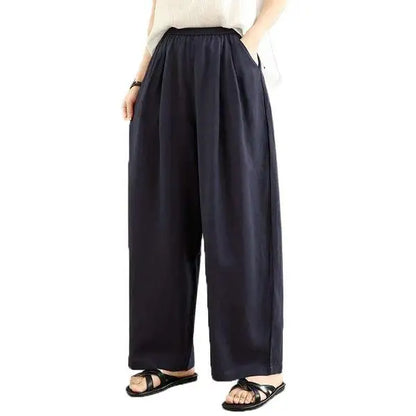 M-2XL 薄手素材 アンクル丈（9分丈） 無地 カジュアル ガウチョパンツ