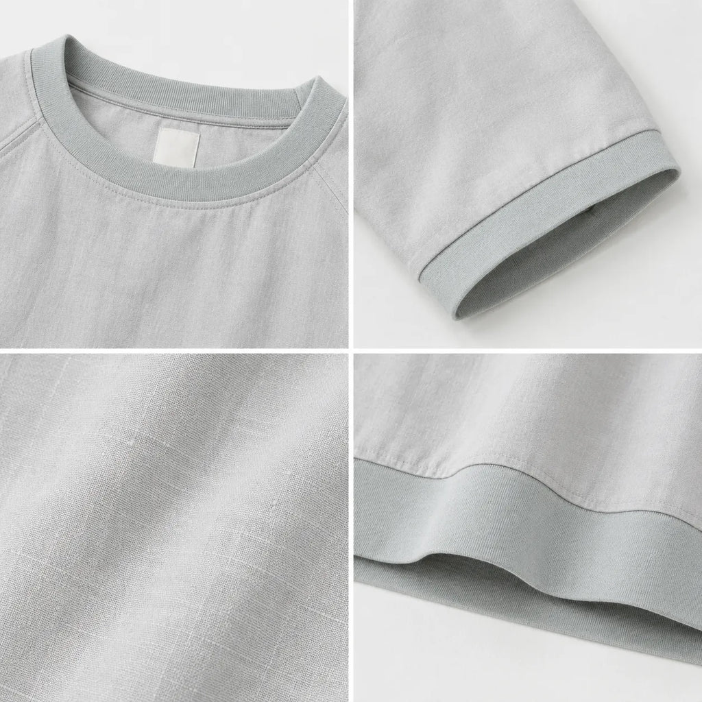 リネン バットスリーブ T シャツ